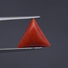 Natural Red Coral 3.25 Carat Certified Loose Gemstone | Moonga Stone for Ring & Astrology